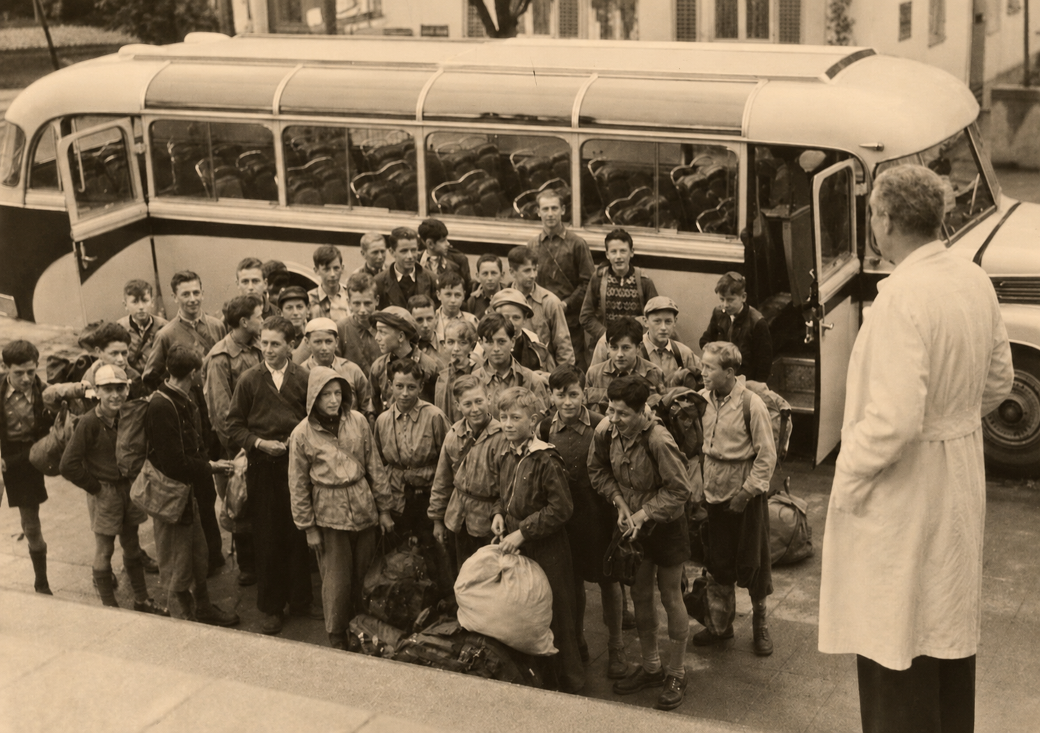 Schulgebäude der Gottlieb-Daimler-Schule Schorndorf 1952