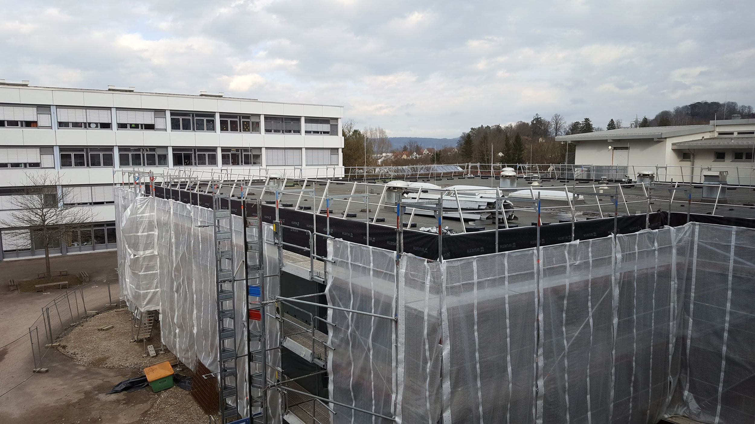 2022 - Bauphase Teil 3, Fachraumtrakt