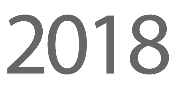Jahreszahl 2018
