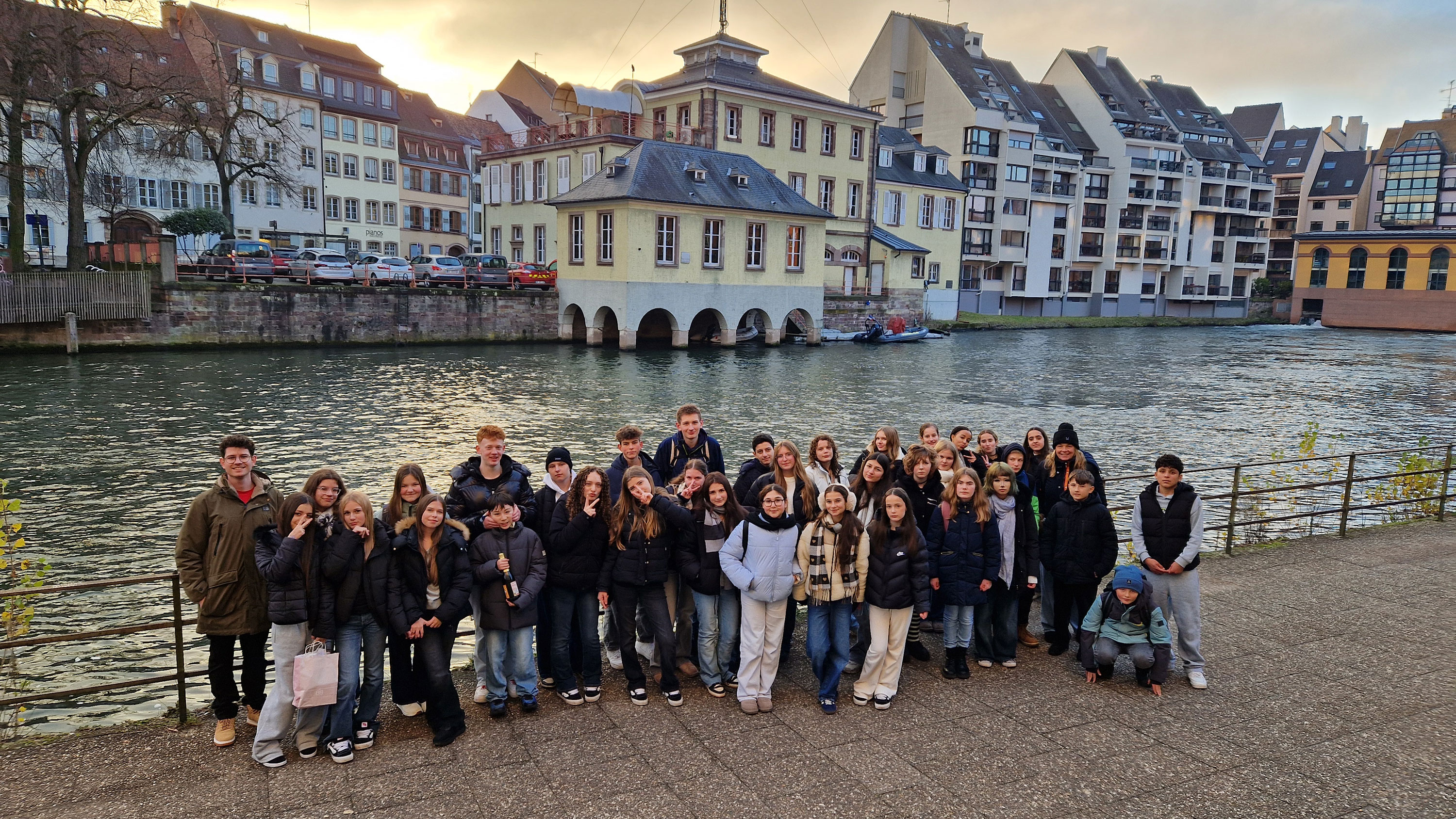 Schülergruppe in Strasbourgt